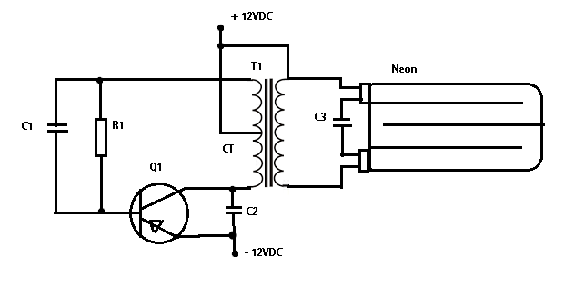 rangkaian transistor monstar dengan menggunakan 2 kapasitor